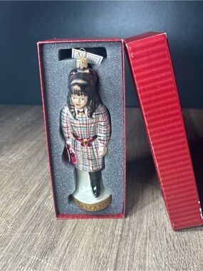 American Girl Samantha Glass Ornament 1999 Retired Handcrafted Poland Pleasant